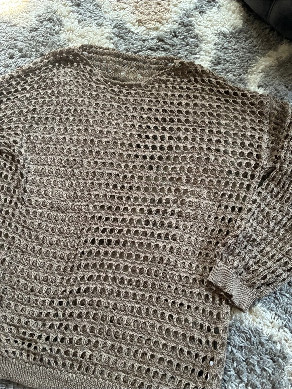 Crochet Open-Knit bathing suit coverup